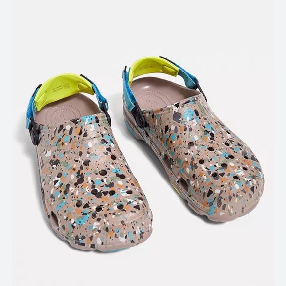 CROCS Shoes - Crocs All Terrain Classic Terrazzo Mushroom Clogs Size 8